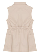 Abito per bambina Balmain Kids beige con colletto BY1B82 G0197 107 BALMAIN KIDS 