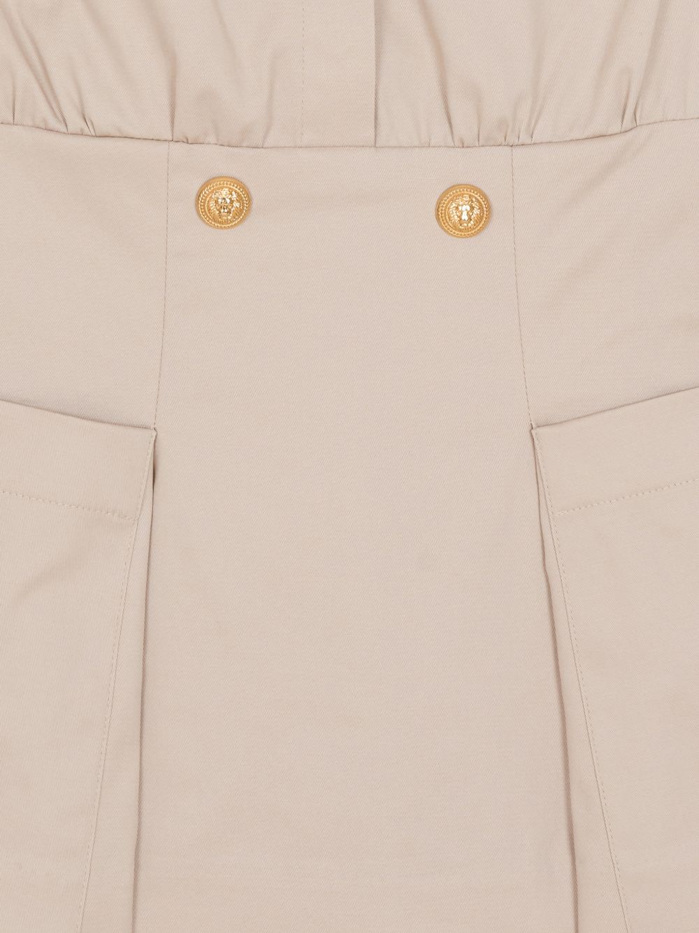 Abito per bambina Balmain Kids beige con colletto BY1B82 G0197 107 BALMAIN KIDS 
