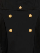 Abito per bambina Balmain Kids nero modello svasato BY1B92 P0484 930 BALMAIN KIDS 