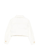 Giubbino per bambina Balmain Kids bianco con bottoni dorati BY2A07 Z3702 100 BALMAIN KIDS 