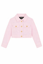 Giubbino per bambina Balmain Kids rosa con bottoni dorati BY2A07 Z3702 51E BALMAIN KIDS 