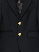 Blazer per bambino Balmain Kids blu scuro con bottoni BY2P14 I0196 621OR BALMAIN KIDS 
