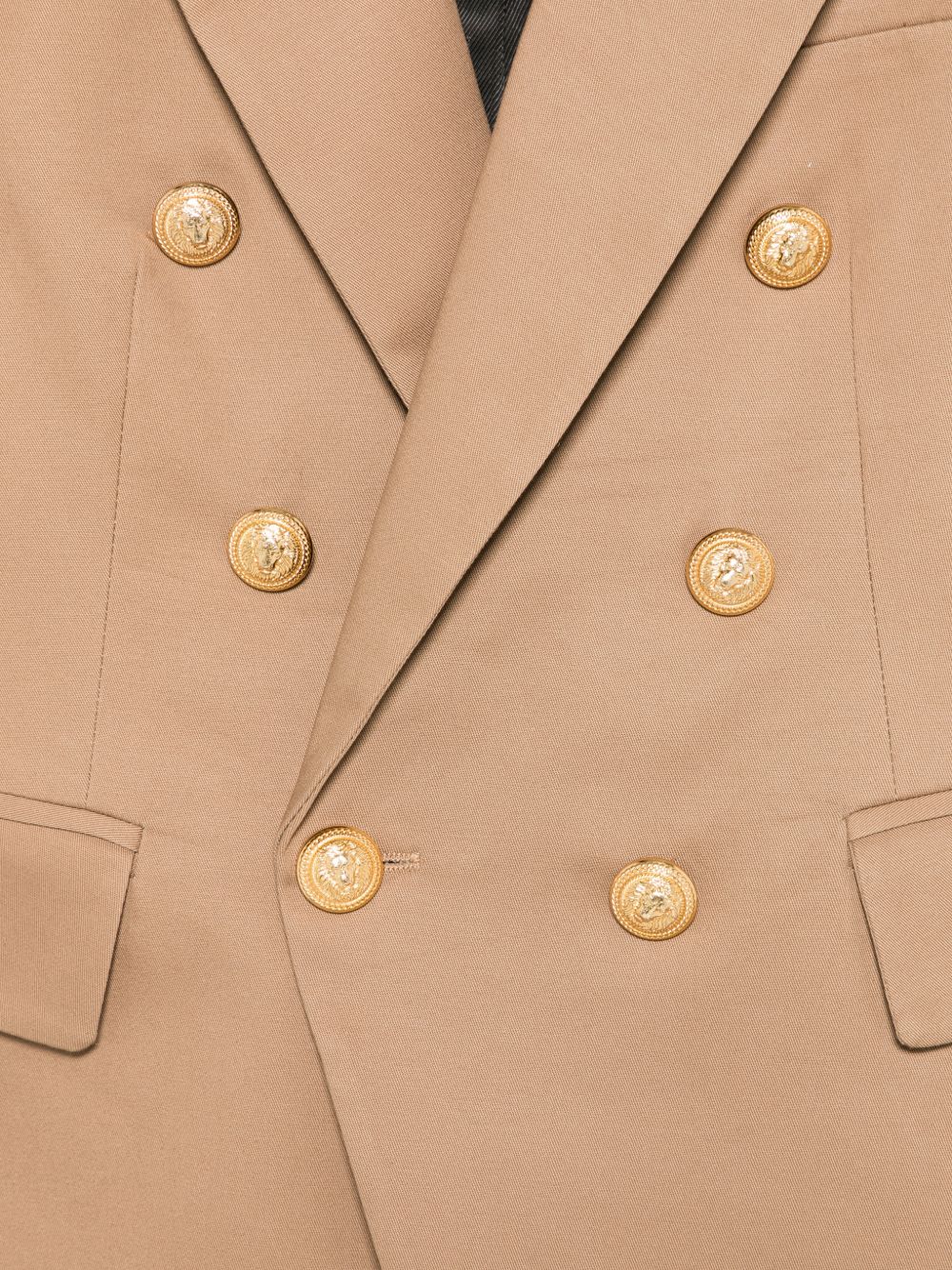 Blazer per bambino Balmain Kids beige con revers a lancia BY2P54 G0197 315 BALMAIN KIDS 