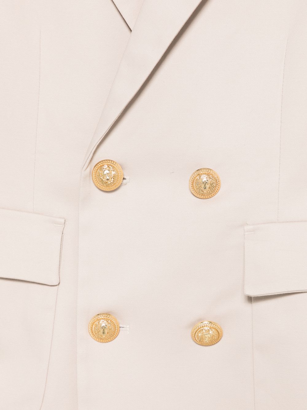 Blazer doppiopetto per bambino Balmain Kids beige con dettaglio bottoni color oro BY2P64 G0197 107 BALMAIN KIDS 