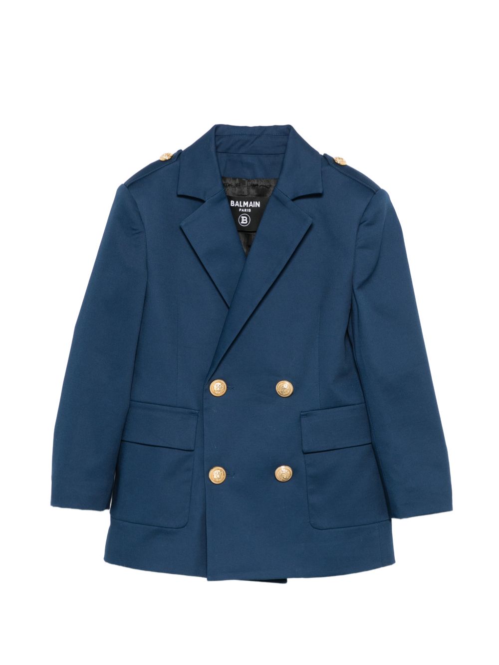 Blazer per bambino Balmain Kids blu con bottoni color oro BY2P64 G0197 620 BALMAIN KIDS 