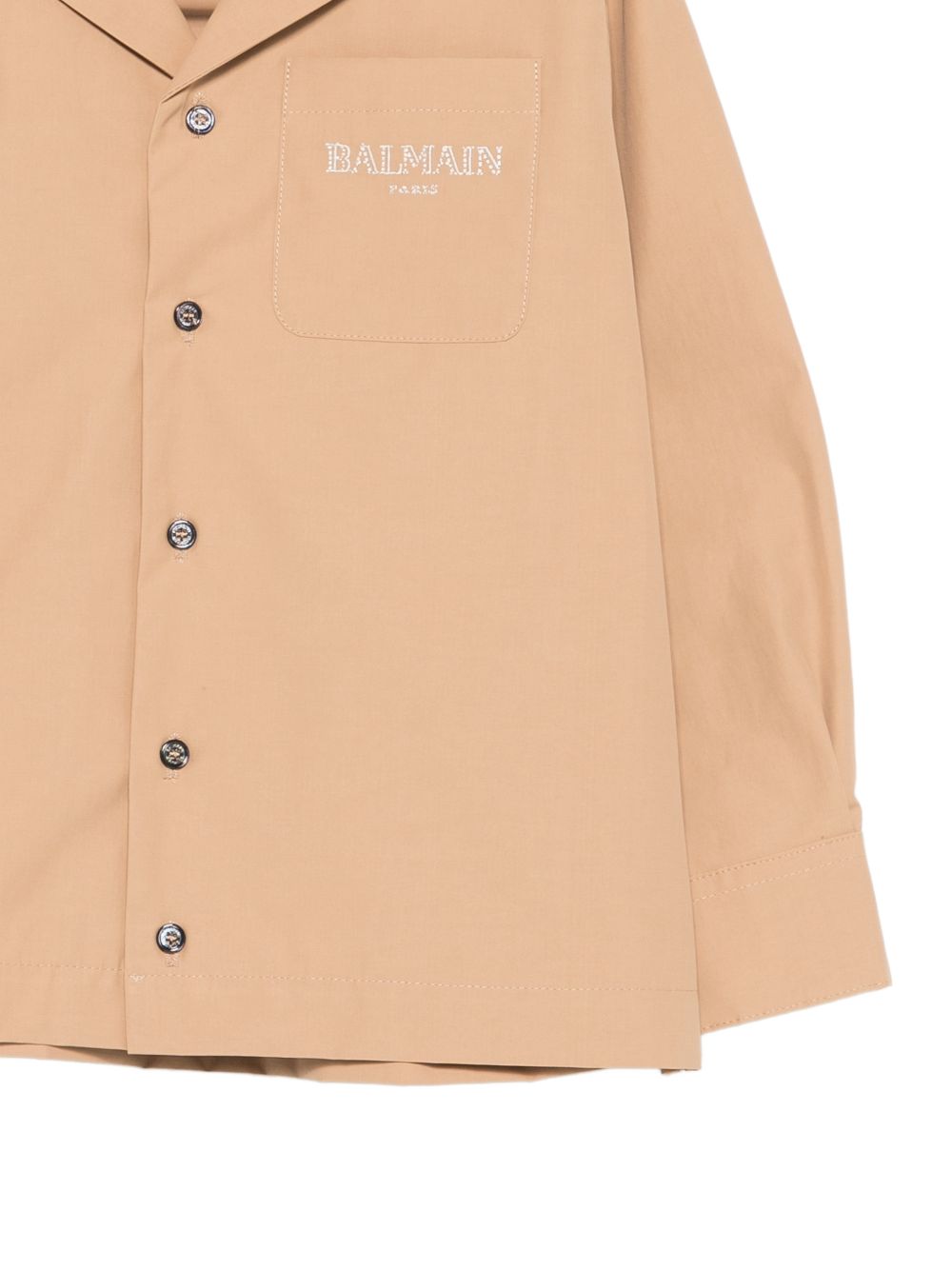 Camicia per bambino Balmain Kids marrone con colletto classico BY2P90 B0094 116 BALMAIN KIDS 