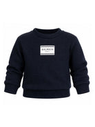 Top per neonato Balmain Kids blu scuro con stampa logo BY4500 Z3183 617BC BALMAIN KIDS 