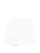 Felpa per neonato Balmain Kids bianca con bottoni BY4540 Z3183 100CE BALMAIN KIDS 