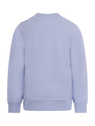 Felpa per bambino Balmain Kids azzurra con logo sul davanti BY4P20 Z3183 652NE BALMAIN KIDS 