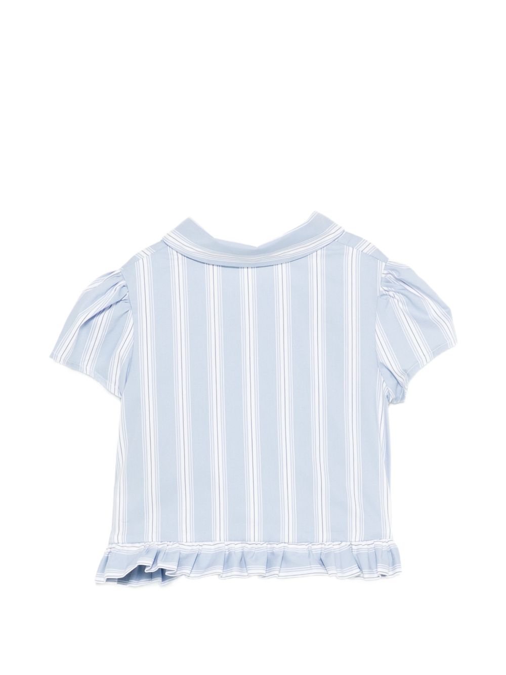 Camicia per neonata Balmain Kids multicolore con design a righe BY5001 P0592 685BC BALMAIN KIDS 