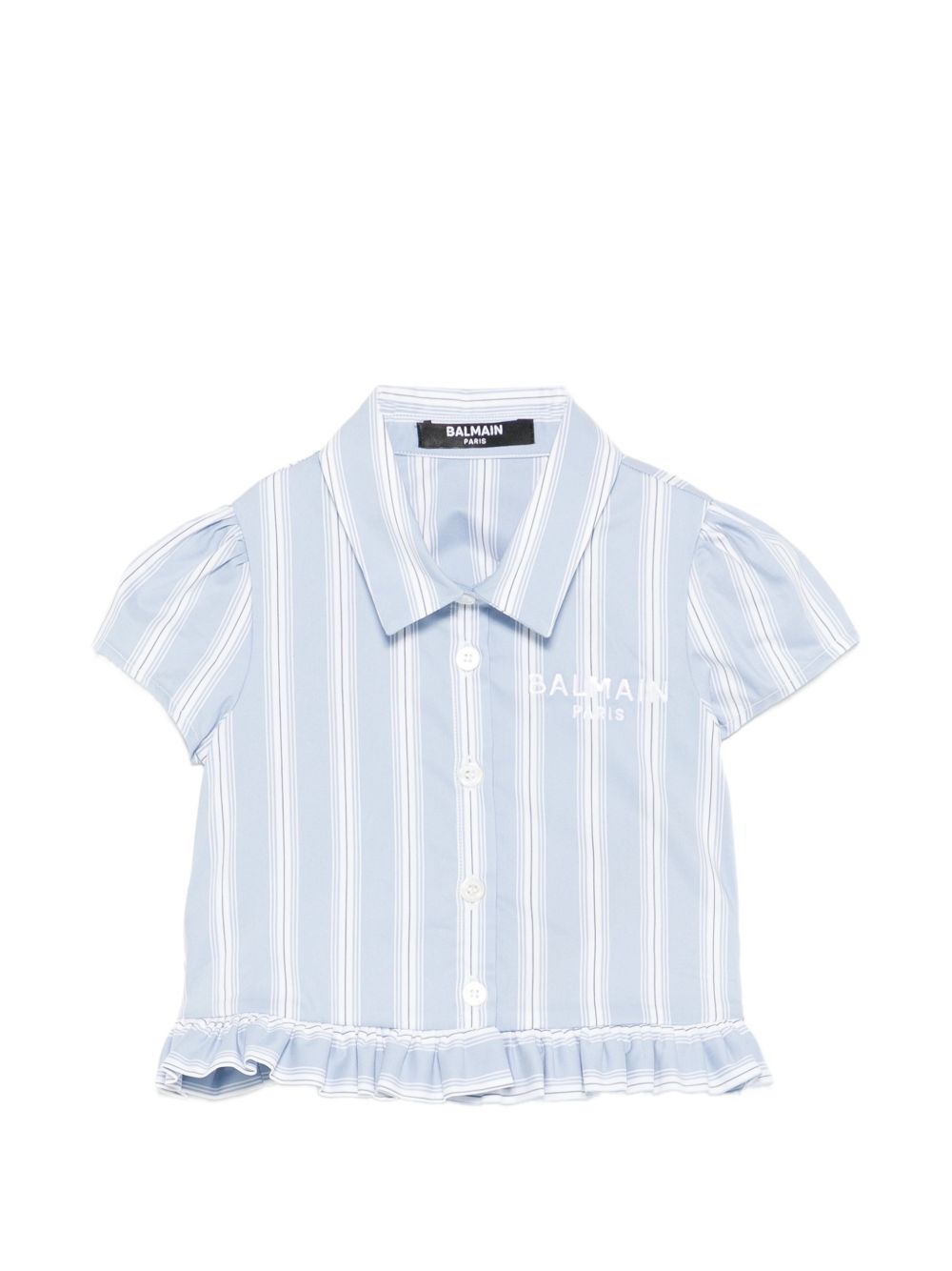 Camicia per neonata Balmain Kids multicolore con design a righe BY5001 P0592 685BC BALMAIN KIDS 