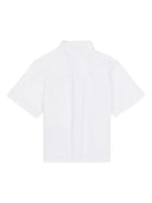Camicia per bambino Balmain Kids bianca con cuciture a contrasto BY5P11 P0562 100NE BALMAIN KIDS 