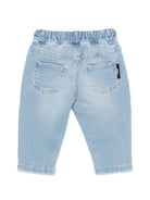 Shorts per neonato Balmain Kids denim con vita elasticizzata BY6520 Z3664 615 BALMAIN KIDS 