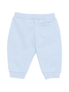 Pantaloni per neonato Balmain Kids azzurro con stampa logo BY6540 Z3183 652BC BALMAIN KIDS 
