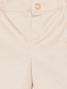 Shorts per neonato Balmain Kids beige con bottoni dorati BY6579 G0197 107 BALMAIN KIDS 