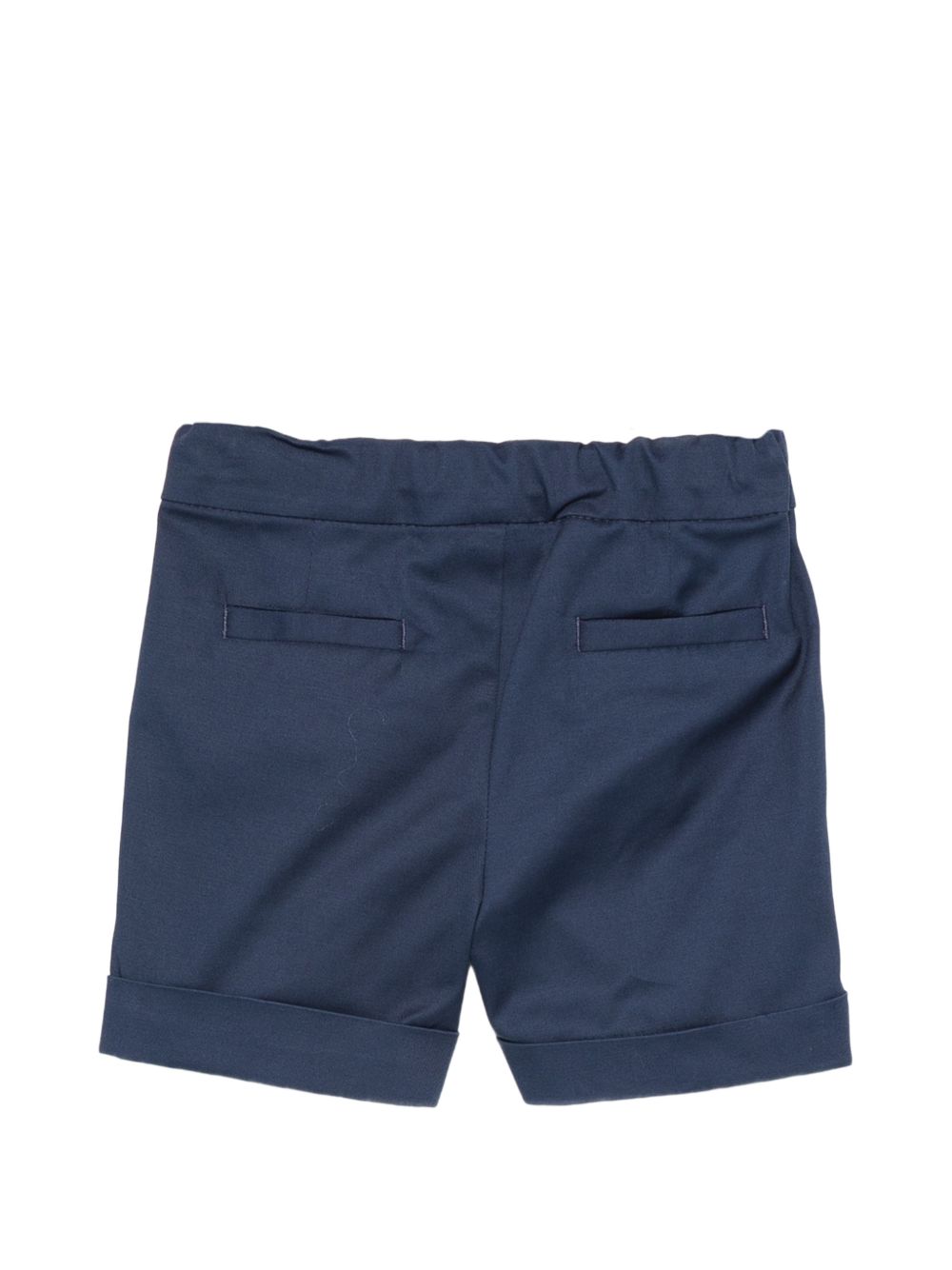 Shorts per neonato Balmain Kids blu con passanti per cintura BY6679 G0197 620 BALMAIN KIDS 