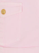 Shorts per bambina Balmain Kids rosa con bottoni color oro BY6A69 Z3702 51E BALMAIN KIDS 