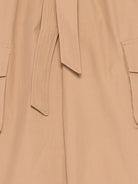 Pantaloni per bambina Balmain Kids marrone con cinta BY6B90 B0094 116 BALMAIN KIDS 
