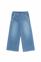 Jeans per bambina Balmain Kids denim con bottoni dorati BY6C10 Z3664 619 BALMAIN KIDS 