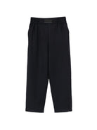 Pantaloni per bambino Balmain Kids blu con toppa con logo sul davanti BY6P80 I0196 621 BALMAIN KIDS 