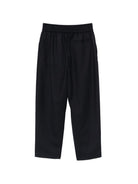 Pantaloni per bambino Balmain Kids blu con toppa con logo sul davanti BY6P80 I0196 621 BALMAIN KIDS 