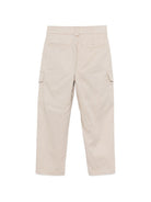 Pantaloni cargo per bambino Balmain Kids beige con bottoni color oro BY6R00 G0197 107 BALMAIN KIDS 