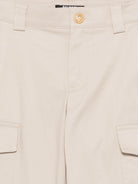 Pantaloni cargo per bambino Balmain Kids beige con bottoni color oro BY6R00 G0197 107 BALMAIN KIDS 