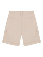 Bermuda per bambino Balmain Kids beige con bottoni color oro BY6R19 G0197 107 BALMAIN KIDS 