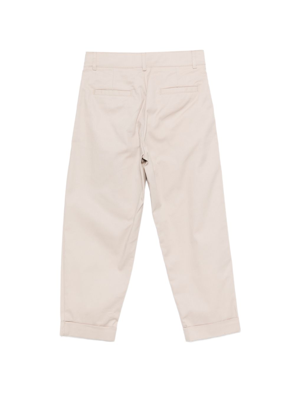 Pantaloni per bambino Balmain Kids beige con pieghe anteriori BY6R20 G0197 107 BALMAIN KIDS 