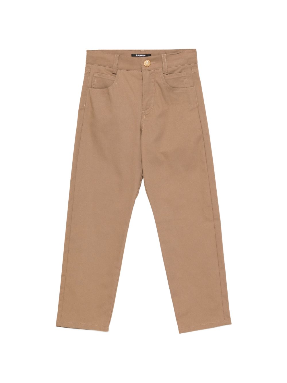 Pantaloni per bambino Balmain Kids marroni con design a cinque tasche BY6R40 G0197 315 BALMAIN KIDS 