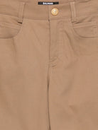 Pantaloni per bambino Balmain Kids marroni con design a cinque tasche BY6R40 G0197 315 BALMAIN KIDS 