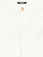 Jeans da bambino Balmain Kids bianco con decorazione BY6V0T Z3702 102 BALMAIN KIDS 