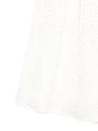 Gonna per bambina Balmain Kids bianca con stampa monogramma all-over BY7A60 S0192 102 BALMAIN KIDS 