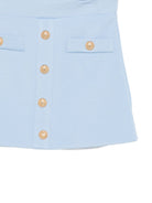 Gonna per bambina Balmain Kids azzurra con dettagli bottoni BY7A71 J0371 652 BALMAIN KIDS 