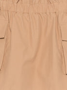 Minigonna per bambina Balmain Kids beige con tasche a patta BY7B01 B0094 116 BALMAIN KIDS 