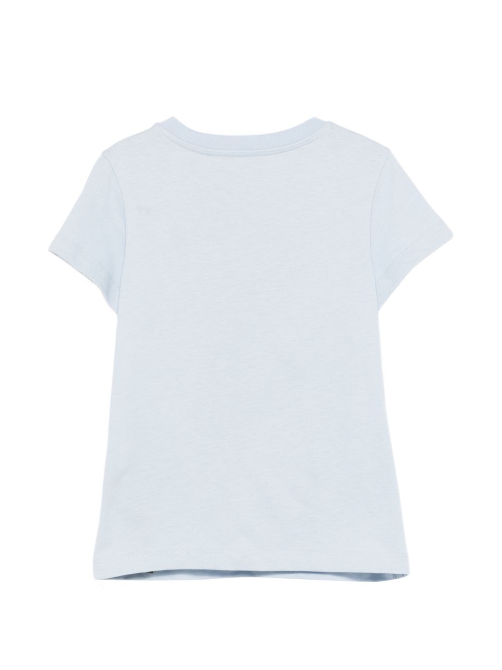 T-shirt da bambina Balmain Kids azzurro azzurra con bottoni BY8A01 Z3672 685OR BALMAIN KIDS 