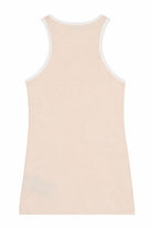 T-shirt per bambina Balmain Kids beige con logo stampato sul davanti BY8A12 Z3277 107BC BALMAIN KIDS 
