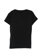 T-shirt da bambina Balmain Kids nera con bottoni BY8A21 Z3277 930NE BALMAIN KIDS 