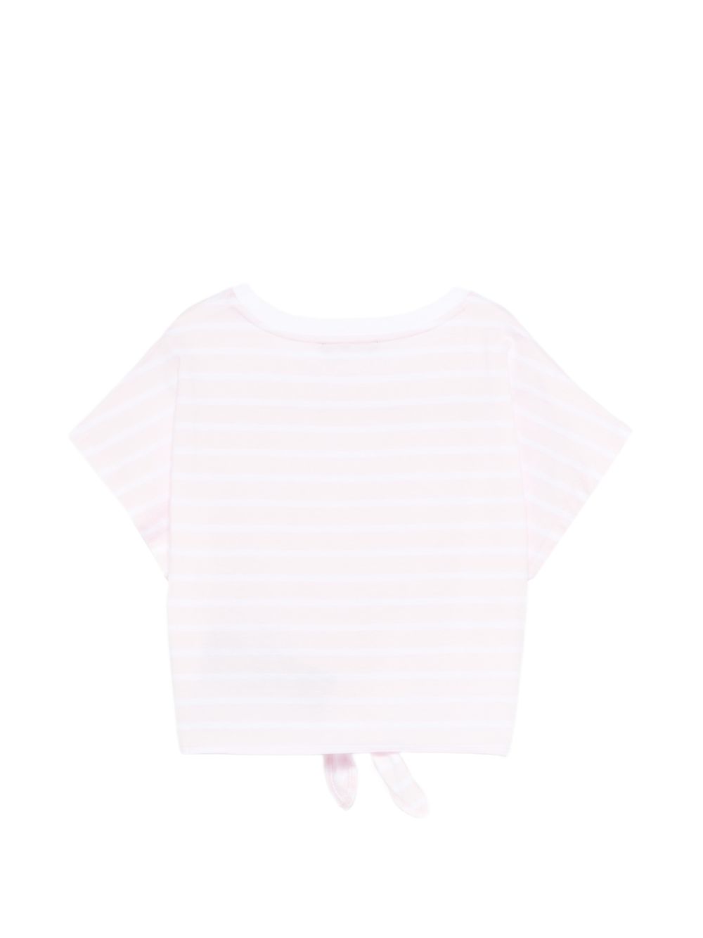 T-shirt da bambina Balmain Kids rosa con motivo a righe BY8B61 Z3657 51EBC BALMAIN KIDS 