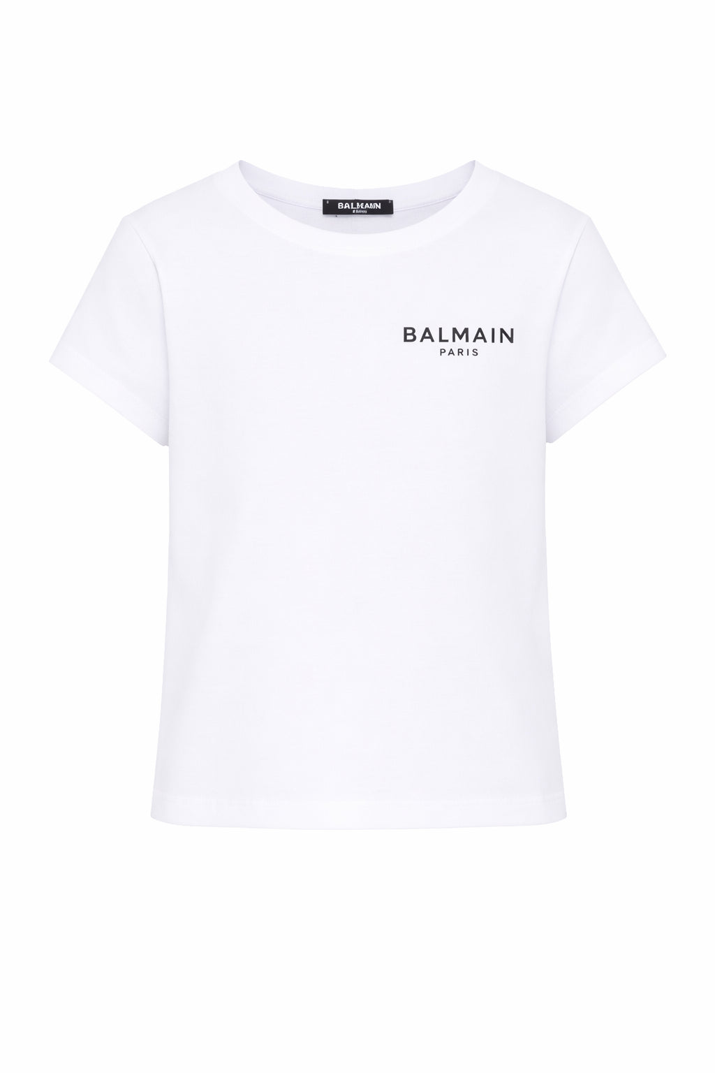 T-shirt per bambina Balmain Kids bianca con logo sul davanti BY8C61 Z3277 100NE BALMAIN KIDS 