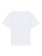 T-shirt per bambino Balmain Kids bianca con logo sul davanti BY8P11 Z3672 100BL BALMAIN KIDS 
