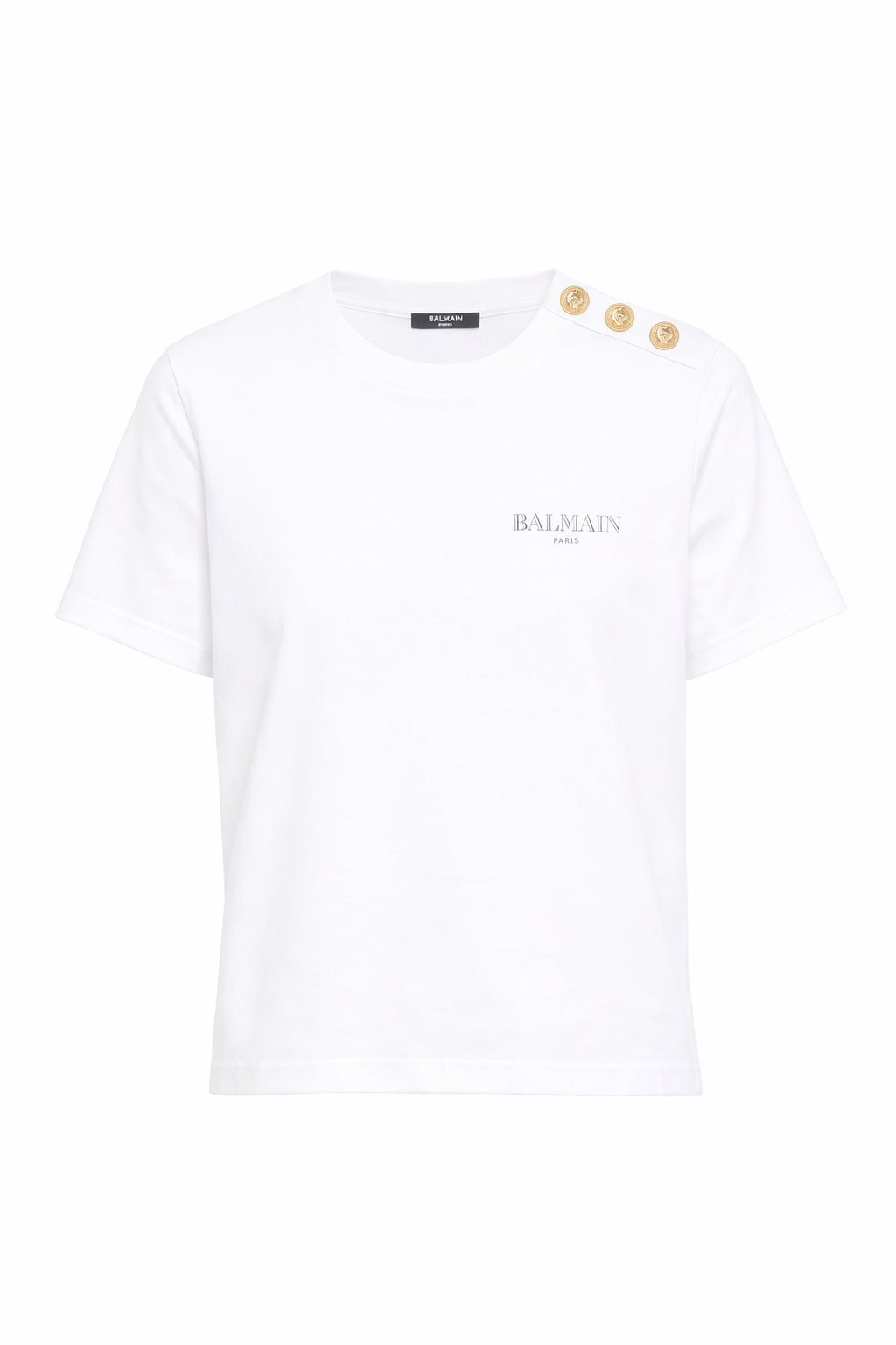 T-shirt per bambino Balmain Kids bianca con logo sul davanti BY8Q21 Z3672 100NE BALMAIN KIDS 