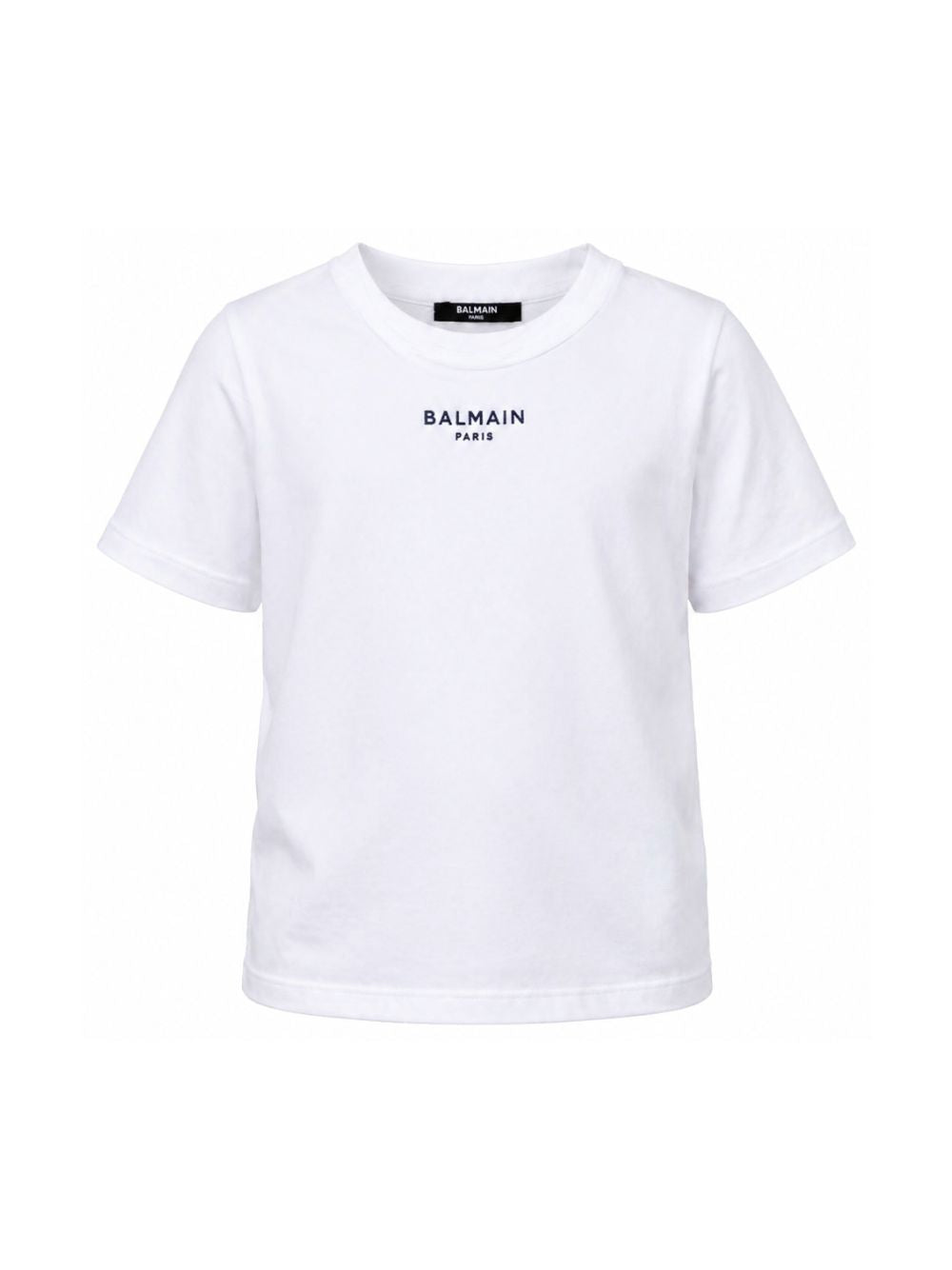 T-shirt per bambino Balmain Kids bianca con logo sul davanti BY8Q31 Z3658 100BL BALMAIN KIDS 