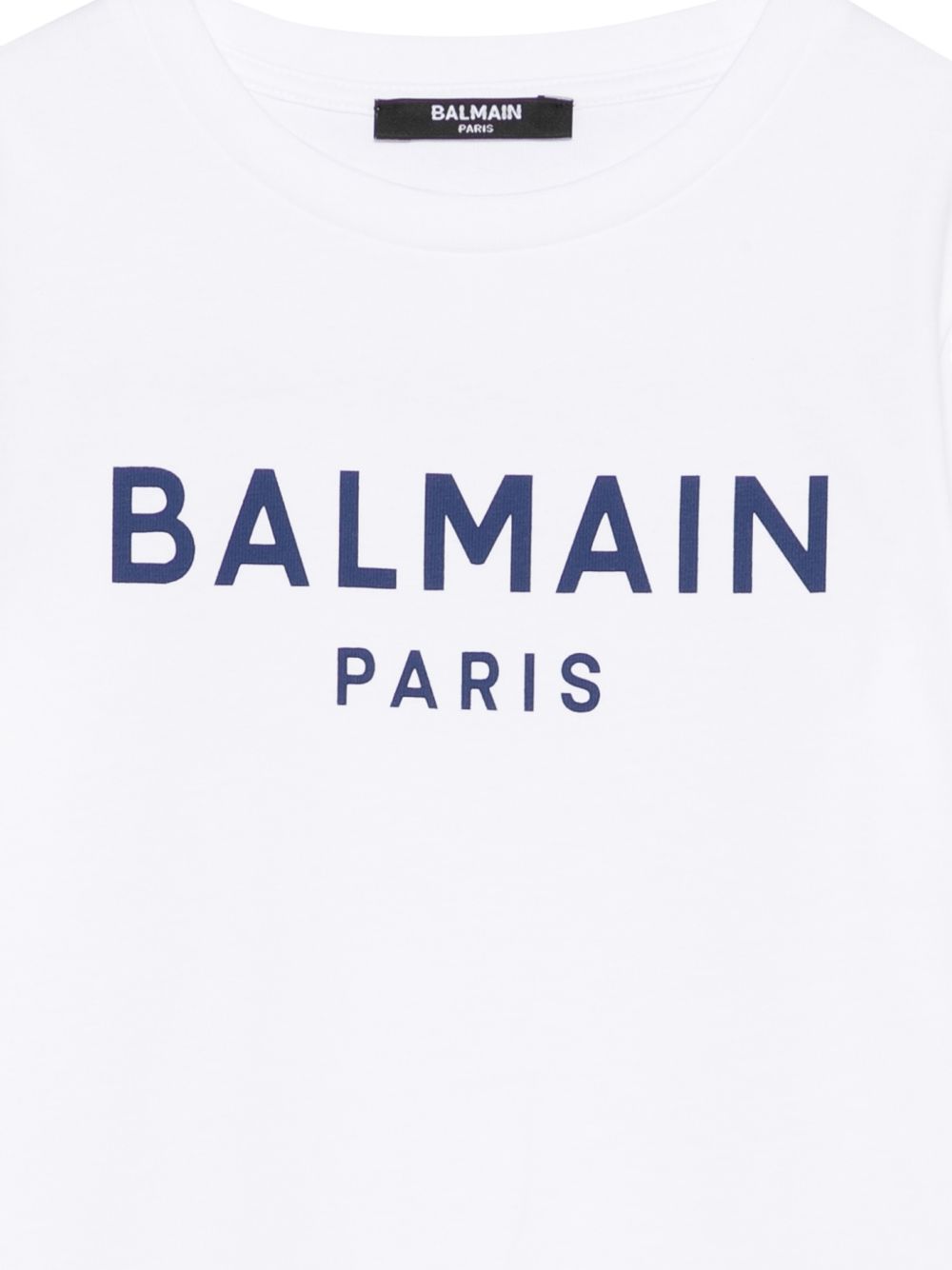 T-shirt per bambino Balmain Kids bianca con logo sul davanti BY8R11 Z3672 100BL BALMAIN KIDS 
