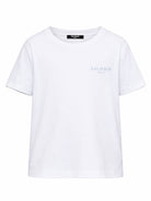 T-shirt per bambino Balmain Kids bianca con logo sul davanti BY8R31 Z3672 100CE BALMAIN KIDS 