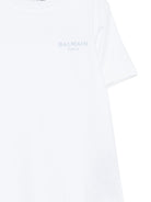 T-shirt per bambino Balmain Kids bianca con logo sul davanti BY8R31 Z3672 100CE BALMAIN KIDS 