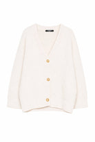 Cardigan per bambino Balmain Kids bianco con bottoni color oro BY9P30 Z2164 102 BALMAIN KIDS 