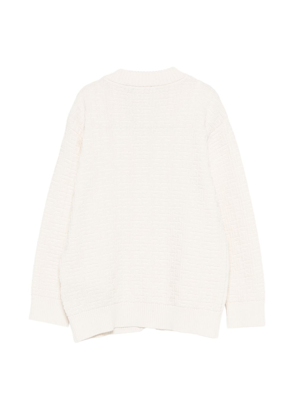 Cardigan per bambino Balmain Kids bianco con bottoni color oro BY9P30 Z2164 102 BALMAIN KIDS 