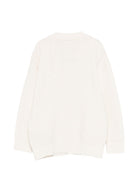 Cardigan per bambino Balmain Kids bianco con bottoni color oro BY9P30 Z2164 102 BALMAIN KIDS 