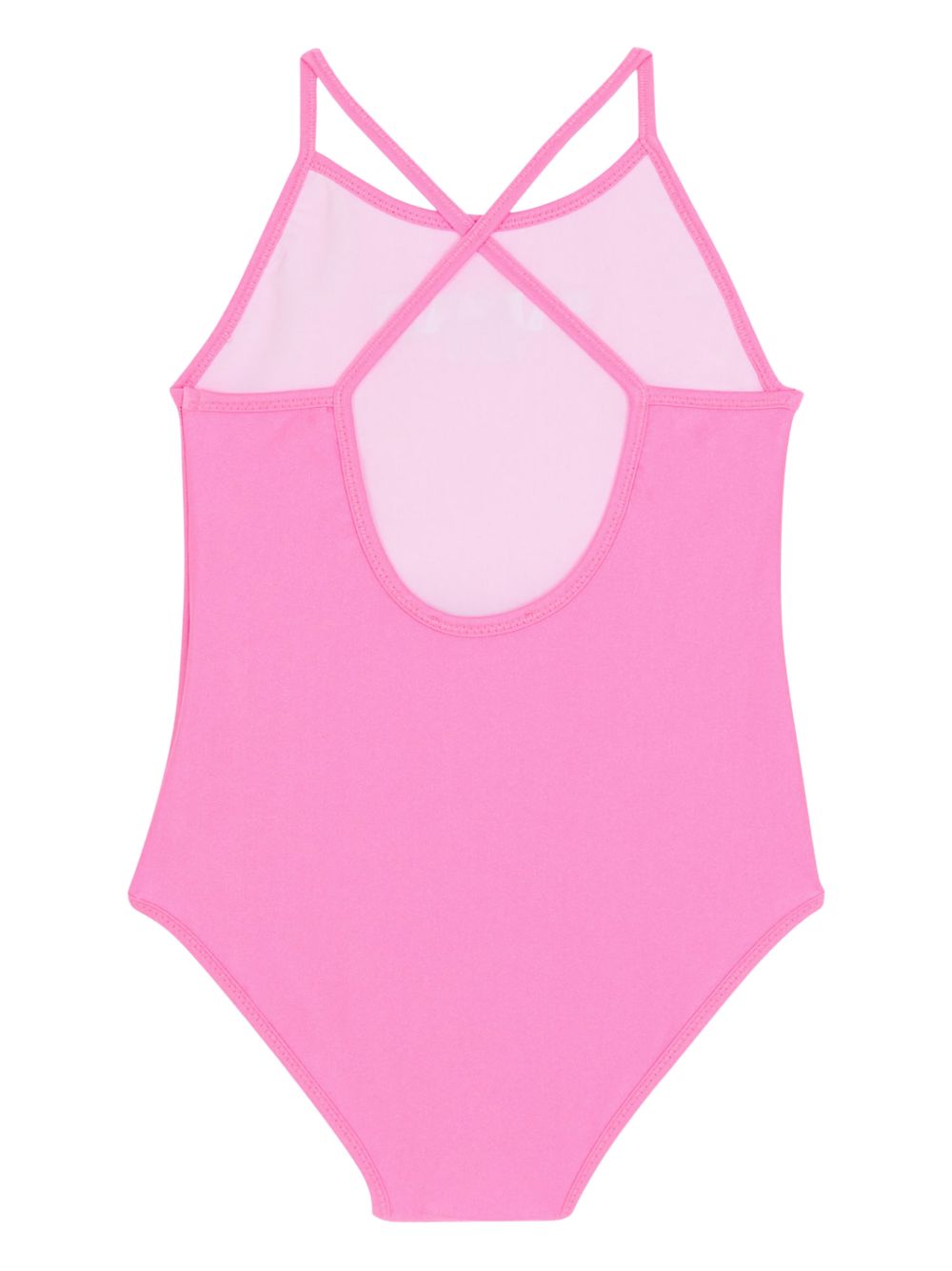 Costume da bagno per bambina Balmain Kids rosa con stampa logo BYCA09 Z0005 552BC BALMAIN KIDS 